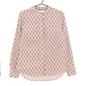 BODEN Marina Button Up Curduroy Shirt Pink Blue Women’s Size 6